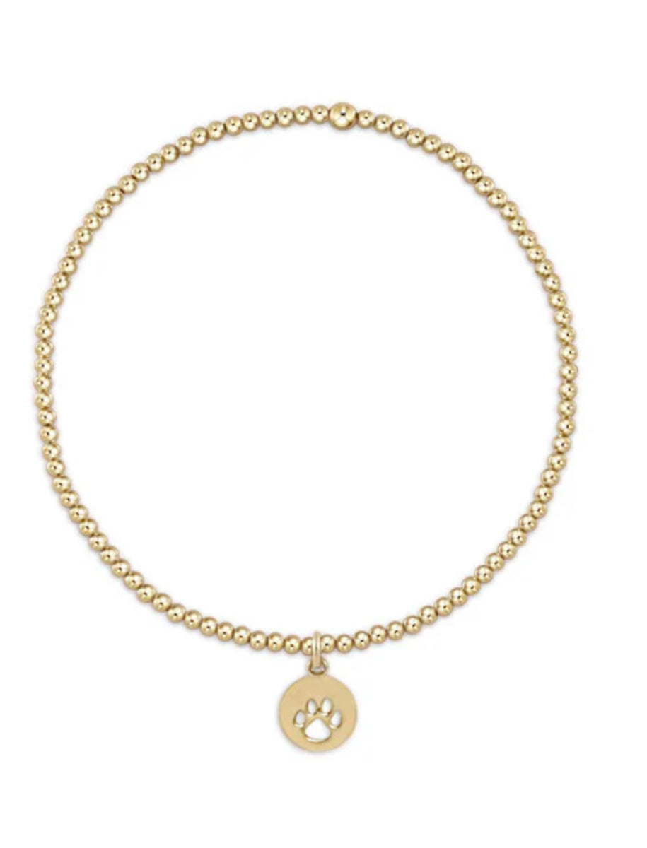 enewton egirl Classic Pearl 3mm Bracelet - Guardian Angel Gold Disc main image 1