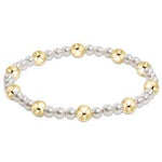 enewton pearl sincerity pattern 4mm bead bracelet-6mm gold