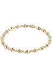 enewton dignity sincerity pattern 4mm bead bracelet-gold