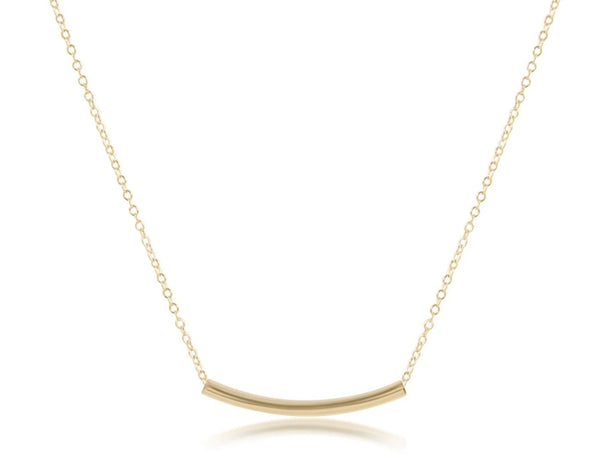 enewton 16" necklace gold- bliss bar small gold