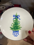 mary square christmas appetizer plate