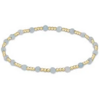 enewton gemstone gold sincerity pattern 3mm bead bracelet-aquamarine