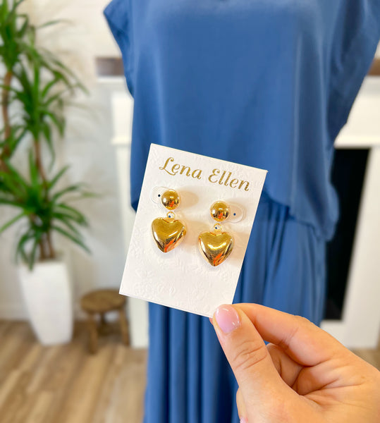 Puffy Heart Earrings