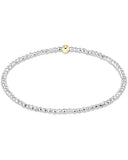 enewton silver faceted hematite 2mm bead bracelet