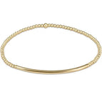 enewton bliss bar gold pattern 2.5mm bead bracelet-gold