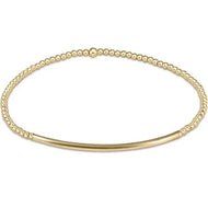 enewton bliss bar gold pattern 2.5mm bead bracelet-gold