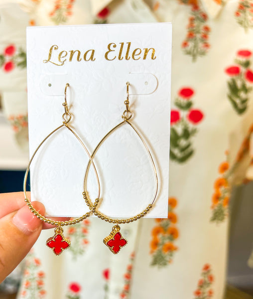 Hadley Earrings-Red