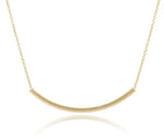 enewton 16" necklace gold-bliss bar smooth