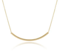 enewton 16" necklace gold-bliss bar smooth