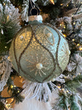 light blue mercury glass ornament