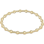 enewton classic sincerity pattern 4mm bead bracelet-gold