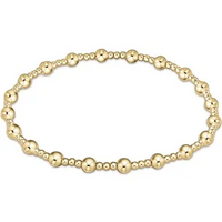 enewton classic sincerity pattern 4mm bead bracelet-gold