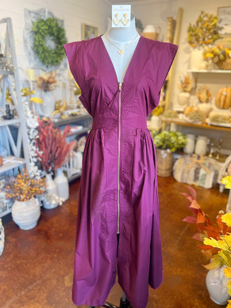 Plum Zip Dress