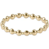 enewton honesty gold grateful pattern 6mm bead bracelet