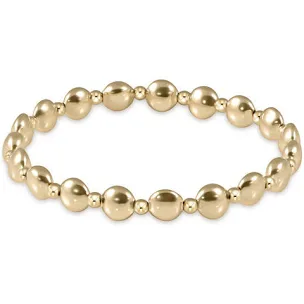 enewton honesty gold grateful pattern 6mm bead bracelet