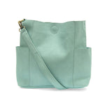 Joy Susan Aquamarine Kayleigh Side Pocket Bucket Bag