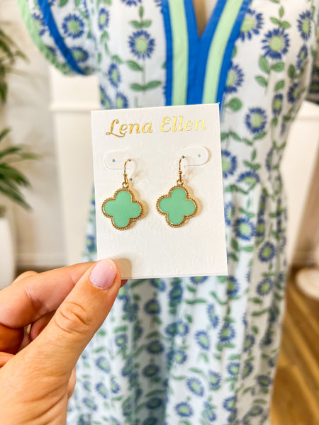 Minty Clover Earrings
