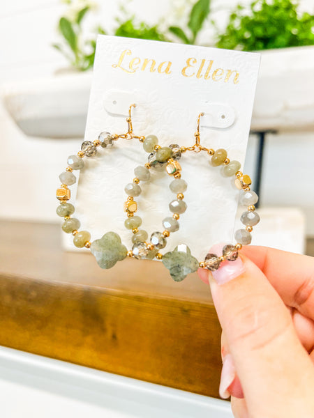 Pamela Earrings-Grey