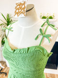 Sage Smocked Midi