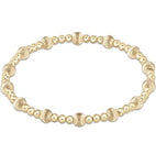 enewton dignity sincerity pattern 5mm bead bracelet-gold