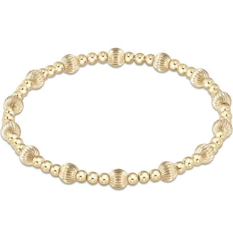 enewton dignity sincerity pattern 5mm bead bracelet-gold