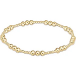 enewton classic joy pattern 4mm bead bracelet-gold