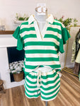 Green Striped Set