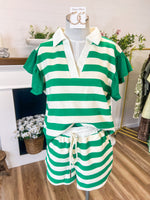 Green Striped Set