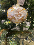5.5" floral embellished ornament