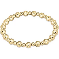 enewton classic grateful pattern 6mm bead bracelet-gold