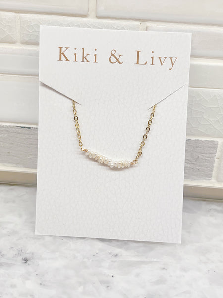 Pearl Bar Necklace