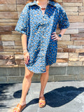 SS Leopard Denim Dress