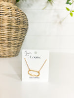 Love Louise 17" Lg Paperclip Necklace