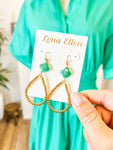 Caroline Earrings-Jade