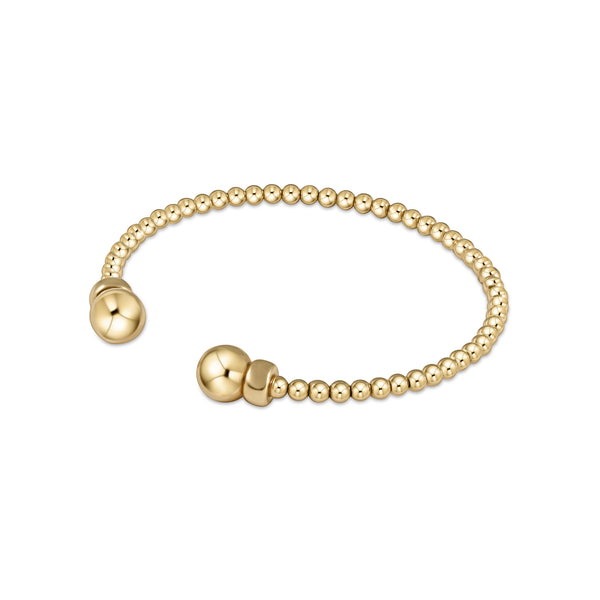 enewton classic gold 3mm bead cuff-gold