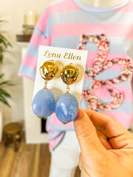 Sanibel Earrings-Blue