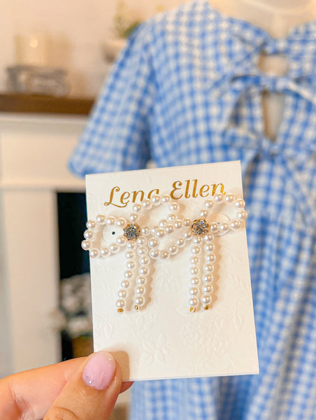 Tea Time Bow Earrings