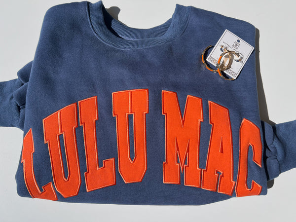 Lulu Mac Navy/Orange Sweatshirt
