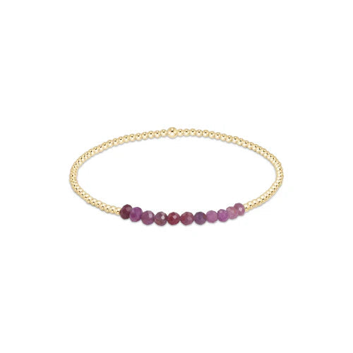 enewton gold bliss 2mm bead bracelet-ruby
