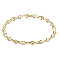 enewton egirl classic sincerity pattern 4mm bead bracelet-gold