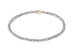 enewton silver faceted hematite 2mm bead bracelet