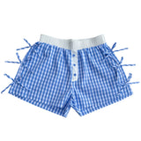 Lulu Mac Button Bow Gingham Boxer