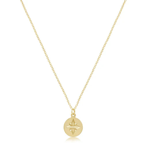 enewton 16" necklace gold-direction gold disc