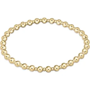 enewton classic grateful pattern 4mm bracelet-gold