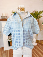 Sky Organza Top