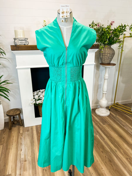 Jade Zip Midi