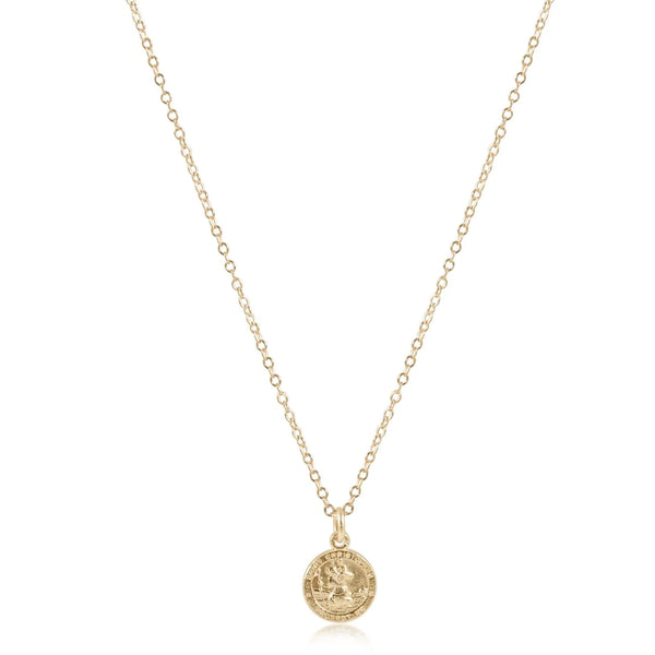 enewton 16" necklace gold-protection small gold disc
