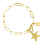 Susan Shaw Star Paperclip Bracelet