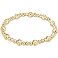 enewton extends-classic sincerity pattern 6mm bead bracelet-gold