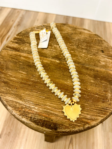 Anniston Cream Necklace